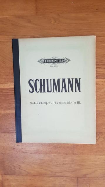Schumann. Nachtstücke opus 23 , Phantasiest.  Opus  111. Pia beschikbaar voor biedingen