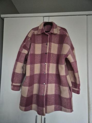 Norah geruite shacket/jas met wol beschikbaar voor biedingen