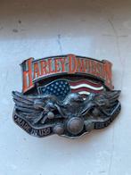 Harley-Davidson gesp – Baron USA H402 – Vintage Eagle & Flag, Kleding | Heren, Riemen en Ceinturen, Losse buckle of gesp, Zwart