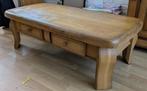 Blank eiken salon tafel, Ophalen, Gebruikt, 100 tot 150 cm, Eikenhout