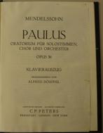 Koorpartituur Paulus oratorium Mendelssohn, Klassiek, Ophalen of Verzenden, Zo goed als nieuw, Orkest