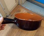 Retro aardewerken (fondue) pan, Huis en Inrichting, Keuken | Potten en Pannen, Ophalen of Verzenden, Zo goed als nieuw, Overige materialen