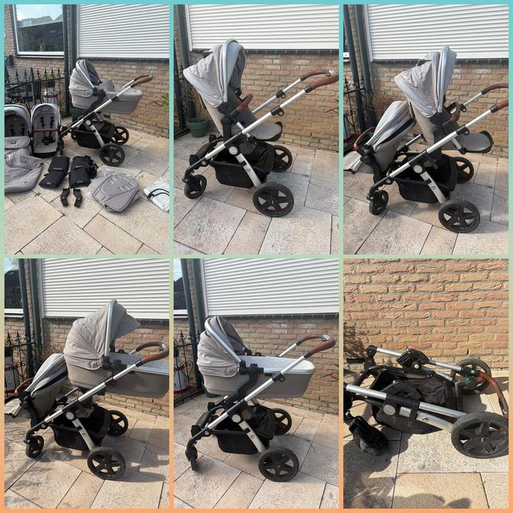 Silver cross duo wagen, dubbele kinderwagen, Kinderen en Baby's, Kinderwagens en Combinaties, Gebruikt, Combiwagen, Overige merken