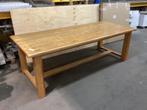 Grote hardhouten tafel, Huis en Inrichting, Tafels | Eettafels, Ophalen, Gebruikt, 200 cm of meer, Vijf personen of meer