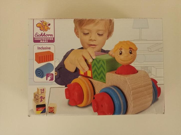 Eichhorn contructor voertuig, Kinderen en Baby's, Speelgoed | Houten speelgoed, Gebruikt, Overige typen, Ophalen of Verzenden