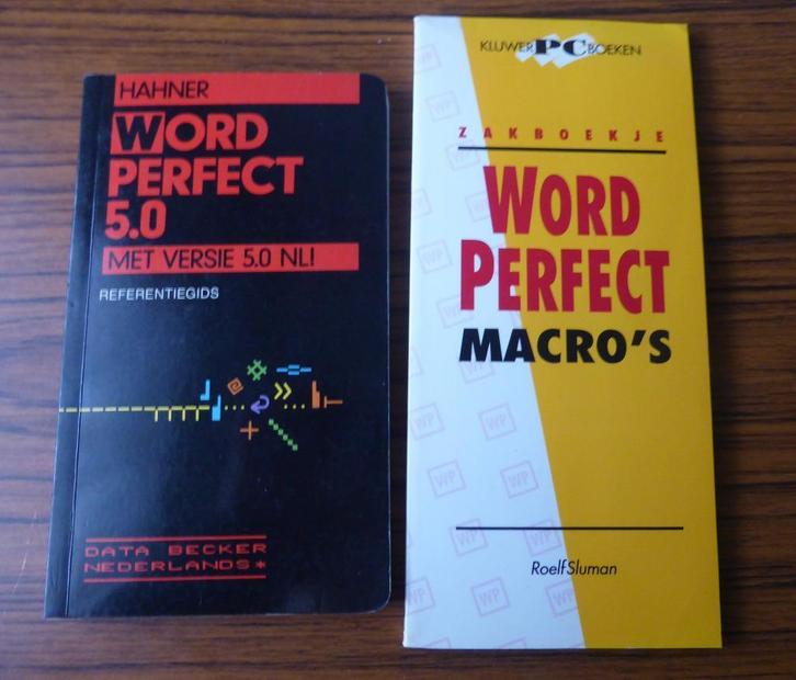 WordPerfect 5.0 referentiegids en WordPerfect Macro's, Boeken, Informatica en Computer, Zo goed als nieuw, Software, Ophalen of Verzenden