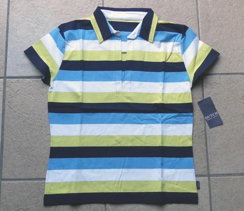 Dutch top polo shirt zwart blauw groen wit maat XL 42 NIEUW!, Kleding | Dames, Tops, Nieuw, Maat 42/44 (L), Blauw, Korte mouw