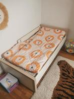 Kinderbed 148,5x77 met matras en zijplank, Ophalen