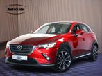 Mazda CX-3 2.0 SkyActiv-G 120 GT-M AUT HUD NAV LEDER CAM XEN, Auto's, 1998 cc, 4 cilinders, 1188 kg, Leder en Stof