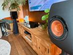 KEF LS50 Zwart met Stands - Uitstekende Staat, Zo goed als nieuw, Minder dan 60 watt, Front, Rear of Stereo speakers, Ophalen