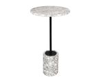 Dutchbone Gunnar bijzettafel wit | Van €299, nu, Minder dan 55 cm, Dutchbone, Rond, Nieuw