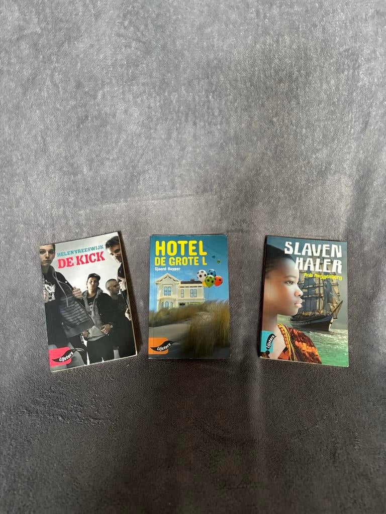 Drie Lijster Boeken: De Kick, Slavenhaler, Hotel de Grote L, Boeken, Ophalen of Verzenden, Gelezen, Nederland