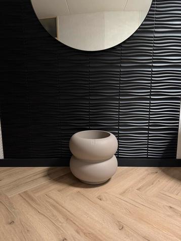 Elho amber roll beige plantenpot bloempot beschikbaar voor biedingen