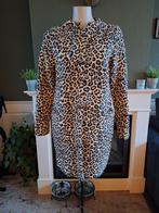 Josephine en Co luipaard jas vest S 36 beige bruin blauw, Josephine & Co, Verzenden, Beige, Zo goed als nieuw