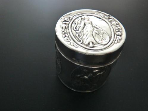 Antiek zilver lodereindoosje snuifdoos zie foto's, Antiek en Kunst, Antiek | Goud en Zilver, Zilver, Verzenden