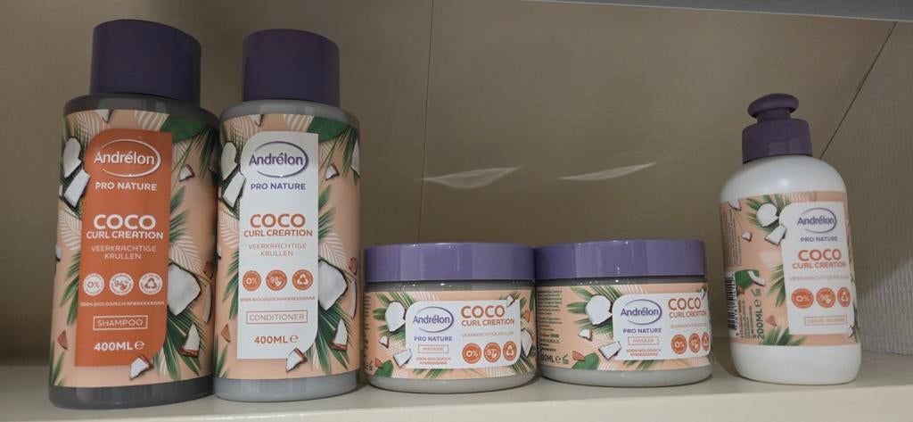 Andrelon Coco Curl Set - Nieuw & Gebruikt, Sieraden, Tassen en Uiterlijk, Uiterlijk | Haarverzorging, Nieuw, Shampoo of Conditioner