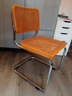 Thonet stijl breuer cesca buisframe stoel rotan, Ophalen, Gebruikt, Bruin, Riet of Rotan