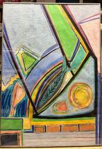 Modern kunstwerk 100 x 73  Frederike Kamerbeek – pastel 1985, Antiek en Kunst, Ophalen