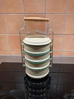 Vintage emaile lunchtrommel, Ophalen, Zo goed als nieuw