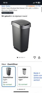 Prullenbak, Ophalen, Kunststof, 50 tot 75 cm, 40 liter of meer