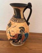 Handgemaakte Oud-Griekse stijl zwartfigurige vaas/replica, Huis en Inrichting, Overige kleuren, Aardewerk of Porselein, Ophalen of Verzenden