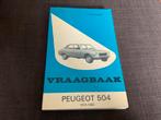 Vraagbaak Peugeot 504, 1974-1982. P. Olyslager, Auto diversen, Handleidingen en Instructieboekjes, Ophalen of Verzenden