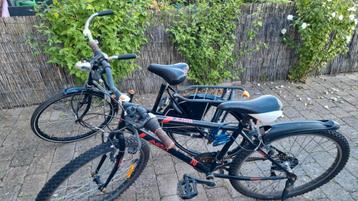 zwarte fiets 24 inch mountainbike  beschikbaar voor biedingen