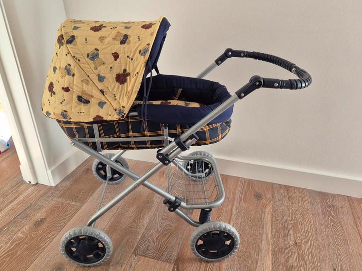 Vintage Poppenwagen met Teddybeer Motief, Kinderen en Baby's, Kinderwagens en Combinaties, Gebruikt, Kinderwagen, Overige merken