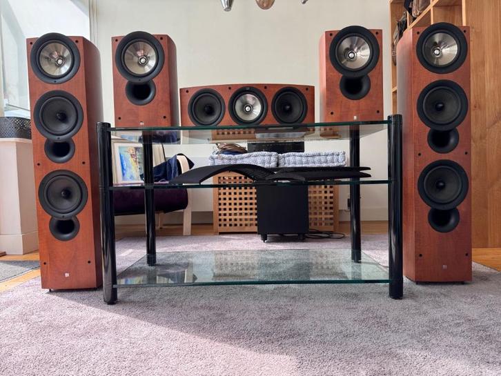 KEF iQ9 x 2, iQ6c x 1 iQ3 x 2 luidsprekers (surround sound), Audio, Tv en Foto, Luidsprekers, Gebruikt, Surroundset zonder subwoofer