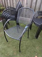10 prachtige metalen tuinstoelen kettler, Ophalen, Gebruikt, Metaal, Stapelbaar