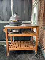 Kamado Grill Guru Compact met BBQ tafel, Ophalen, Gebruikt, Houtskool