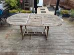 Houten tuintafel, Tuin en Terras, Tuintafels, Ophalen, Gebruikt, Ovaal, Hout
