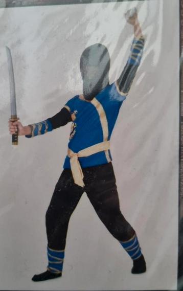 Ninja pak blauw kind maat L (10-12 jr) beschikbaar voor biedingen