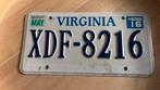 Usa kentekenplaat Virginia gestanste Letters/cijfers., Ophalen of Verzenden, Gebruikt, Auto's