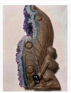 Engel met edelstenen amethist vleugels, 12 x 6 cm, Sieraden, Tassen en Uiterlijk, Nieuw, Ophalen of Verzenden