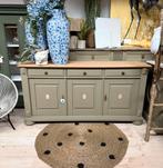 Dressoir ladekast commode linnenkast meidenkast taupe, Huis en Inrichting, Ophalen, 150 tot 200 cm, Eikenhout, Zo goed als nieuw
