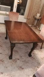 Vintafe Uitschuifbare Eettafel met bijpassende stoelen, Ophalen, Gebruikt, 200 cm of meer, 50 tot 100 cm