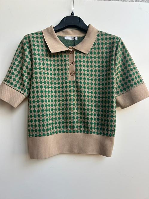 LUMINA polo truitje camel/groen mt S, Kleding | Dames, Truien en Vesten, Nieuw, Maat 36 (S), Verzenden