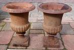 Metalen Plantenbakken / Vazen (2 stuks), Ophalen, Gebruikt, Minder dan 60 cm, Tuin