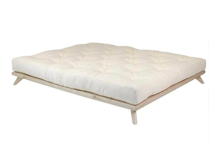 Karup futon bed Senza naturel 140x200, Huis en Inrichting, Slaapkamer | Bedden, Zo goed als nieuw, Tweepersoons, 140 cm, 200 cm