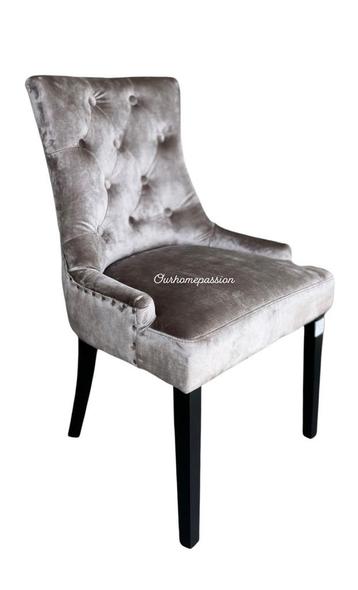 EETKAMER STOELEN TAUPE BROWN BEIGE ERIC KUSTER STYL ANTRCIET beschikbaar voor biedingen