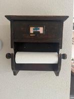 Massief houten keukenrolhouder, Wandkapstok, Ophalen of Verzenden, Zo goed als nieuw, Minder dan 100 cm