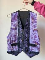 Prachtig gilet met borduursels, S/M. India boho bohemian, Verzenden, Paars, Merkloos, Maat 36 (S)