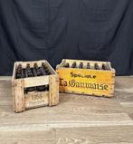 Vintage houten bierkratten, Antiek en Kunst, Ophalen