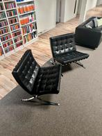 2x Knoll Barcelona Chair, Huis en Inrichting, Fauteuils, Ophalen, Design klassieker, Gebruikt, 75 tot 100 cm