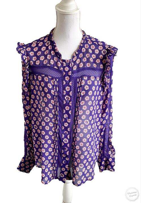 Mooie blouse van Harper & Yve S, Kleding | Dames, Blouses en Tunieken, Gedragen, Maat 38/40 (M), Paars, Ophalen of Verzenden