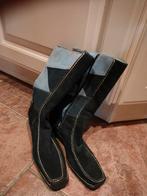 Blauwe Suède Sleehak Laarzen, Blauw, Lage of Enkellaarzen, Ophalen of Verzenden, Onbekend