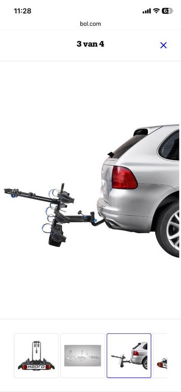 Te huur: HAPRO fietsendrager 3 fietsen beschikbaar voor biedingen