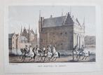 Litho van kasteel Gemert (Noord-Brabant) uit 1854, Ophalen of Verzenden