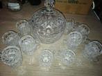 Kristallen Punch Bowl met 18 Kopjes, Ophalen of Verzenden